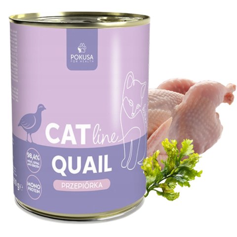 POKUSA CatLine karma mokra Quail / Przepiórka 400G KITTEN