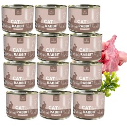 POKUSA CatLine karma mokra Rabbit / Królik 12x200g
