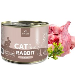 POKUSA CatLine karma mokra Rabbit / Królik 200g