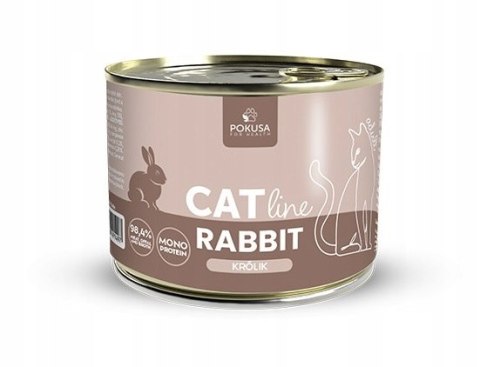 POKUSA CatLine karma mokra Rabbit / Królik 200g