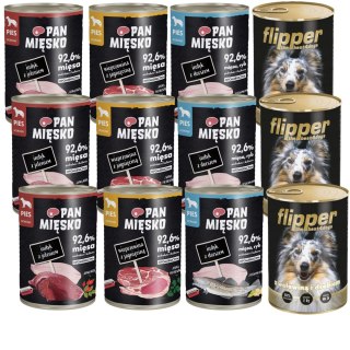 Pan Mięsko 12x400 Mix Smaków FLIPPER