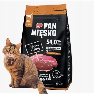Pan Miesko CIELĘCINA Z KACZKĄ 10KG KARMA DLA KOTA