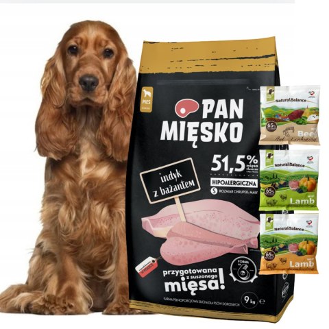 Pan Mięsko INDYK Z BAŻANTEM 9kg gratis