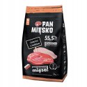 Pan Mięsko Karma PIES cielęcina z indykiem chrupki M 3kg + PRÓBKI