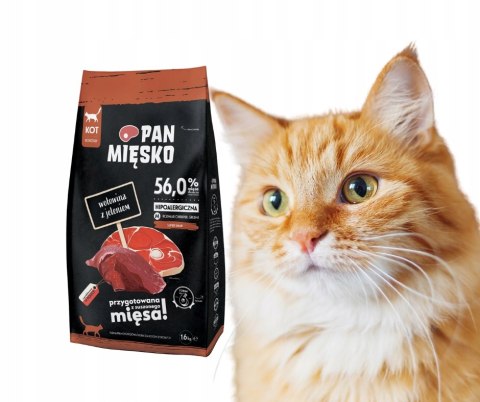 Pan Miesko WOŁOWINA Z JELENIEM 1,6 KG KARMA DLA KOTA