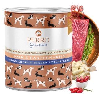 Perro DZIK Z PASTERNAKIEM - 800g monobiałkowa karma