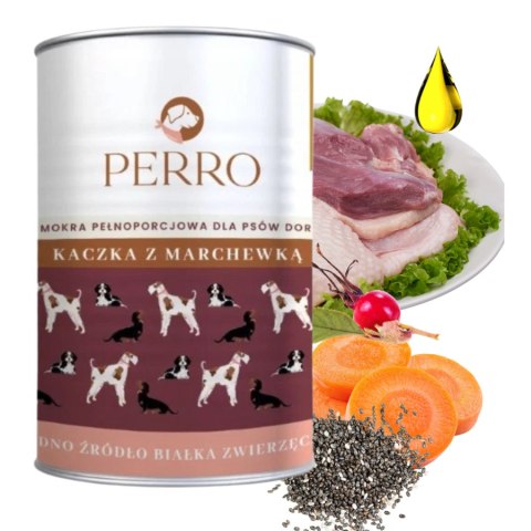 Perro Kaczka z Marchewką 400g Monoproteinowa karma dla psa