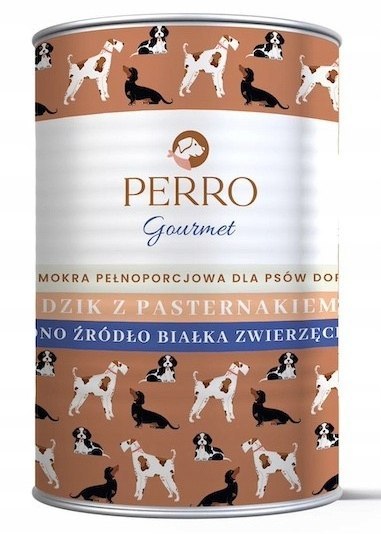 Perro - Monobiałkowa Adult - DZIK Z PASTERNAKIEM - 400g