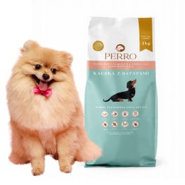 Perro kaczka z batatami małe rasy sucha karma dla psów z alergią 1 kg