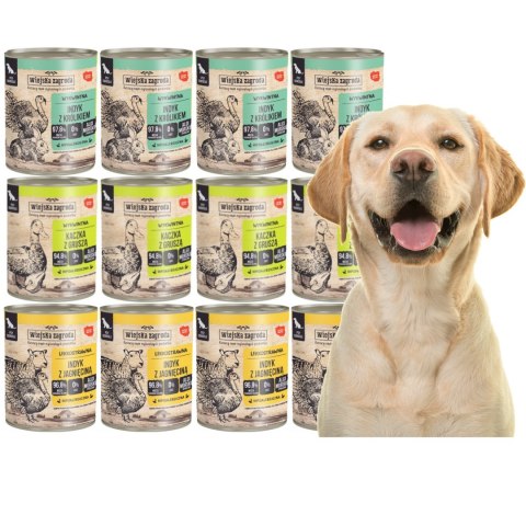 WIEJSKA ZAGRODA 12X800 INDYK Z JAGNIĘCINĄ KACZKA Z GRUSZKĄ