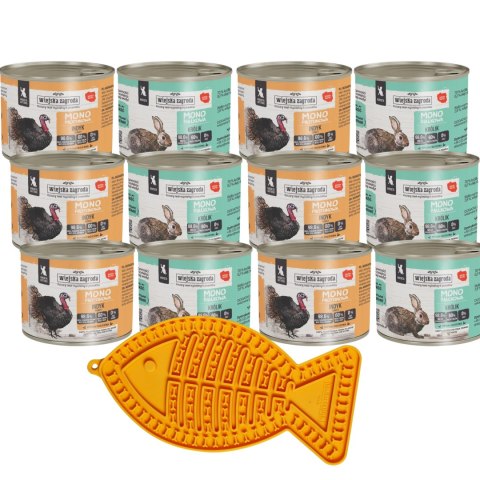 WIEJSKA ZAGRODA Kociak KRÓLIK INDYK 12X200G MATA GRATIS