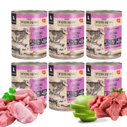 Wiejska Zagroda Karma Mokra dla Psa Mięsna Uczta Szczeniak 6x800g