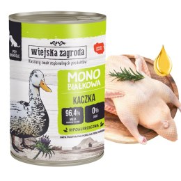 Wiejska Zagroda Karma mokra dla psa Monobiałkowa Kaczka 400g