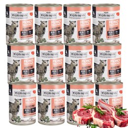 Wiejska Zagroda MONOBIAŁKOWA DLA SZCZENIĄT JAGNIĘCINA 12x400G