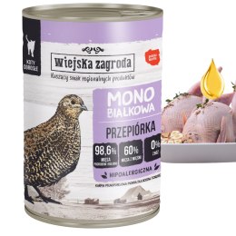 Wiejska Zagroda Monobiałkowa Przepiórka dla kota 400g