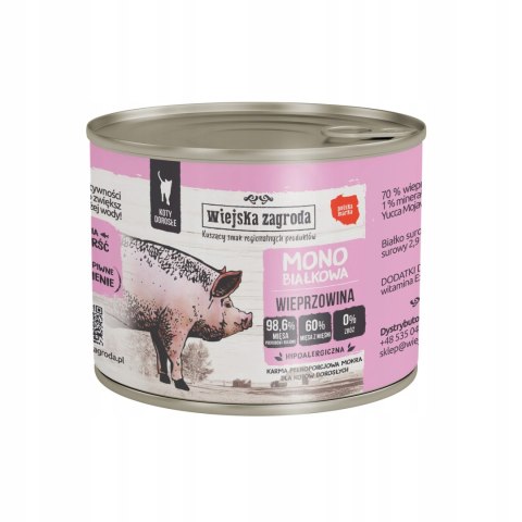 Wiejska Zagroda Zestaw dla kota 12x200 ulubione smaki monobiałkowa karma