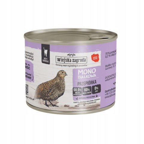 Wiejska Zagroda Zestaw dla kota 12x200 ulubione smaki monobiałkowa karma