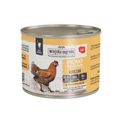 Wiejska Zagroda Zestaw dla kota 12x200 ulubione smaki monobiałkowa karma