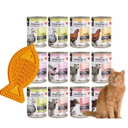 Wiejska Zagroda dla kota MONOBIAŁKOWA 12x400 TACKA GRATIS