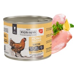 Wiejska Zagroda mokra karma MONOBIAŁKOWA KOT Kurczak 200g