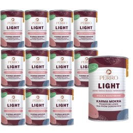 ZESTAW PERRO LIGHT Koza z warzywami monobiałkowa FORMUŁA 12X400g