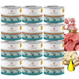 ZESTAW Perro Monobiałkowa Karma Mokra Wołowina z Pietruszką 12X410g dla Psa