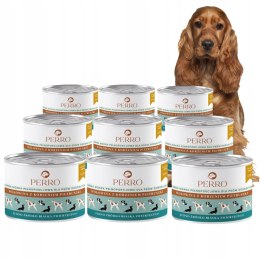 ZESTAW Perro Monobiałkowa Karma Mokra Wołowina z Pietruszką 9X410g dla Psa