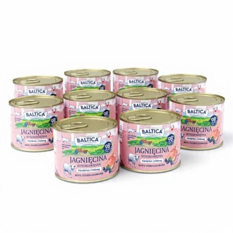 BALTICA Karma Mokra dla Kota Jagnięcina 12x185g