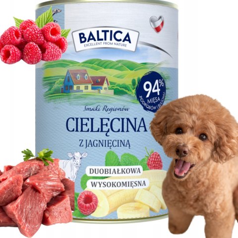 BALTICA Karma mokra Cielęcina z jagnięciną 16X400g