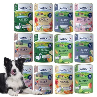 BALTICA MONOPROTEINOWA KARMA DLA PSA MEGA ZESTAW 12X400