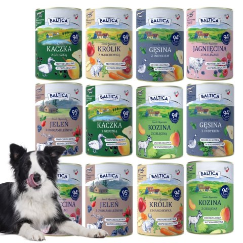BALTICA MONOPROTEINOWA KARMA DLA PSA MEGA ZESTAW 12X400