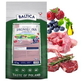 BALTICA SMAKI REGIONÓW Jagnięcina z królikiem M/L 12kg rasy duże