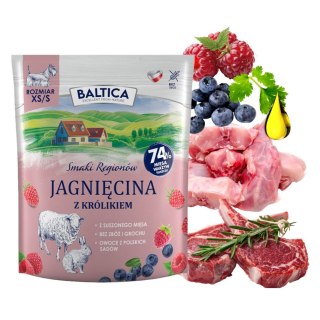 BALTICA SMAKI REGIONÓW Jagnięcina z królikiem XS/S 1kg rasy małe