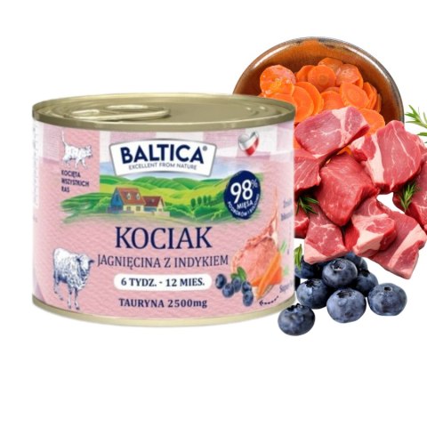 BALTICA SMAKI REGIONÓW Kociak Jagnięcina z indykiem 185g