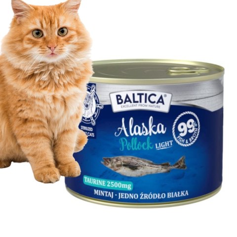 BALTICA ZESTAW DLA KOTA 12X185 rybne karmy mokre dla wybrednego kota