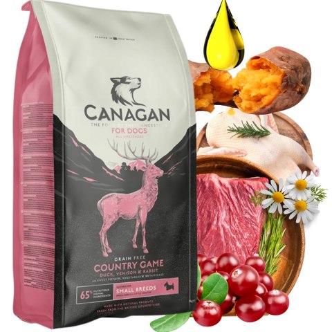 Canagan Country Game 6 kg karma dla psa kaczka sarna królik bez zbóż