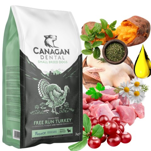 Canagan Karma Sucha dla Psa Rasy Małej Dental 2 kg dorosły i szczeniak