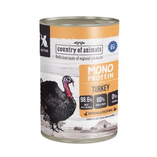 Country of Animals Cat Kittens Wet Food Monoprotein Turkey 400g
