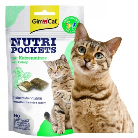 GIMCAT NUTRI POCKETS MIĘTKA + MULTIVIT 60G