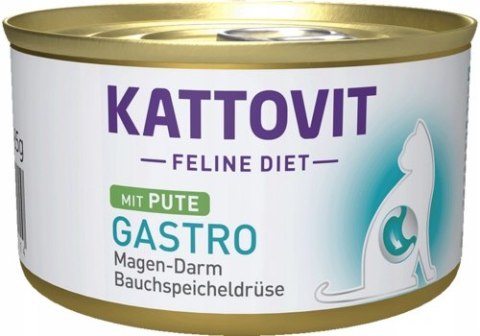 KATTOVIT GASTRO układ pokarmowy INDYK puszka dla kota 85g