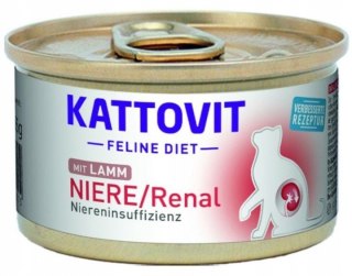 KATTOVIT NIERE RENAL kurczak mokra karma dla kotów z niewydolnością nerek PUSZKA 85G