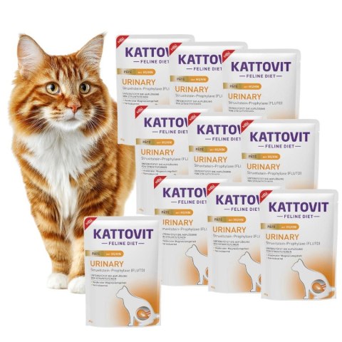 KATTOVIT URINARY PATE KURCZAK - Mokra karma dla kotów na drogi moczowe 85g