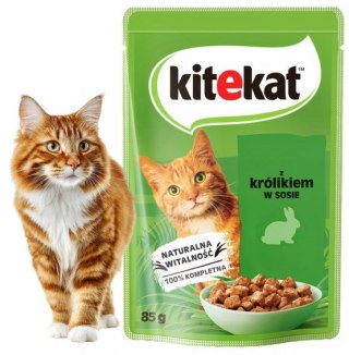 KITEKAT saszetka 85g dla kotów królik w sosie