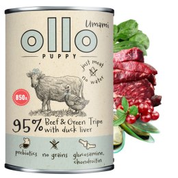 Karma OLLO UMAMI PUPPY WOŁOWINA I ŻWACZE 850g MOKRA DLA SZCZENIĄT
