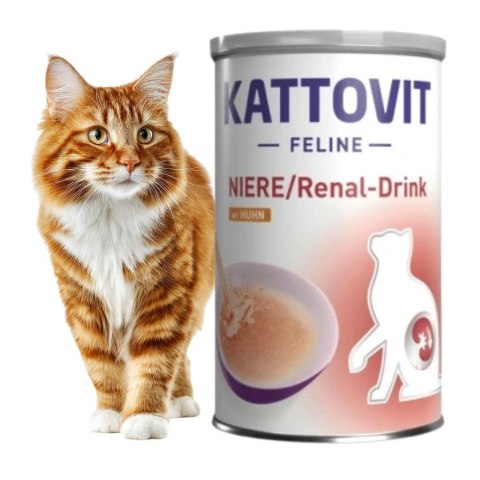 Kattovit NIERE RENAL Drink kawałki mięska 135ml Kurczak