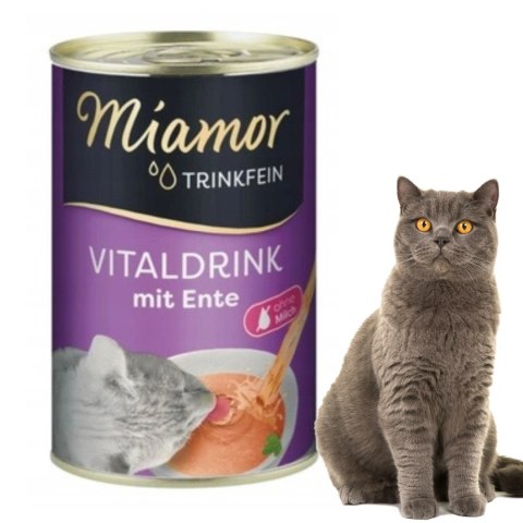 MIAMOR VITALDRINK MIX SMAKÓW napój dla wybrednych kotów zupa 24 x 135ml