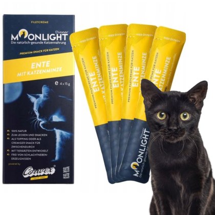 MOONLIGHT DINNER CREME SOS POLEWA PRZYSMAK DLA KOTA KACZKA I KOCIMIĘTKA