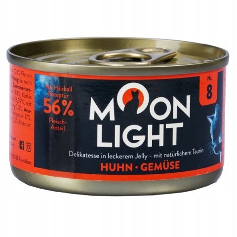 MOONLIGHT DINNER Nr8 Puszka DLA KOTA KURCZAK I WARZYWA W GALARETCE 80g
