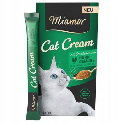 Miamor Cat Cream smakołyk dla kota pasta zdrobiem i warzywami