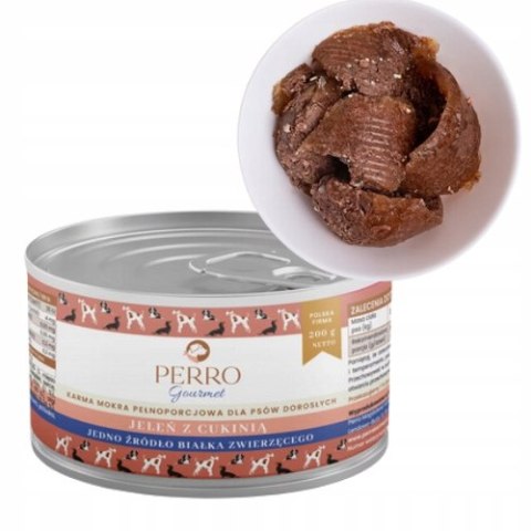 Mokra karma dla psa PERRO Gourmet Jeleń z cukinią 200g